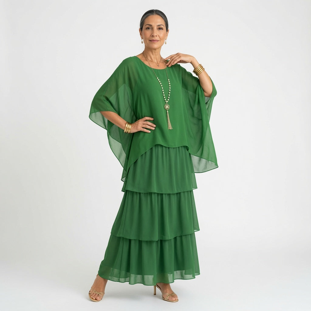 Élyssane™ — Robe bohème à volants élégance intemporelle