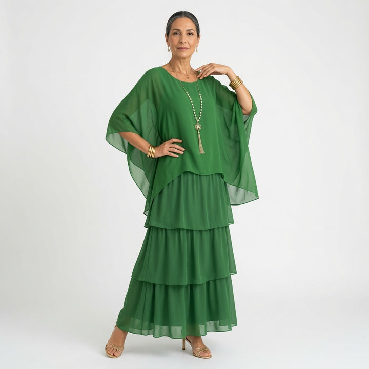 Élyssane™ — Robe bohème à volants élégance intemporelle