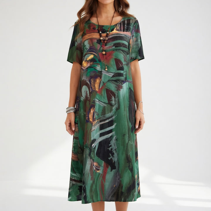Azéloria™ — Robe longue artistique élégance fluide