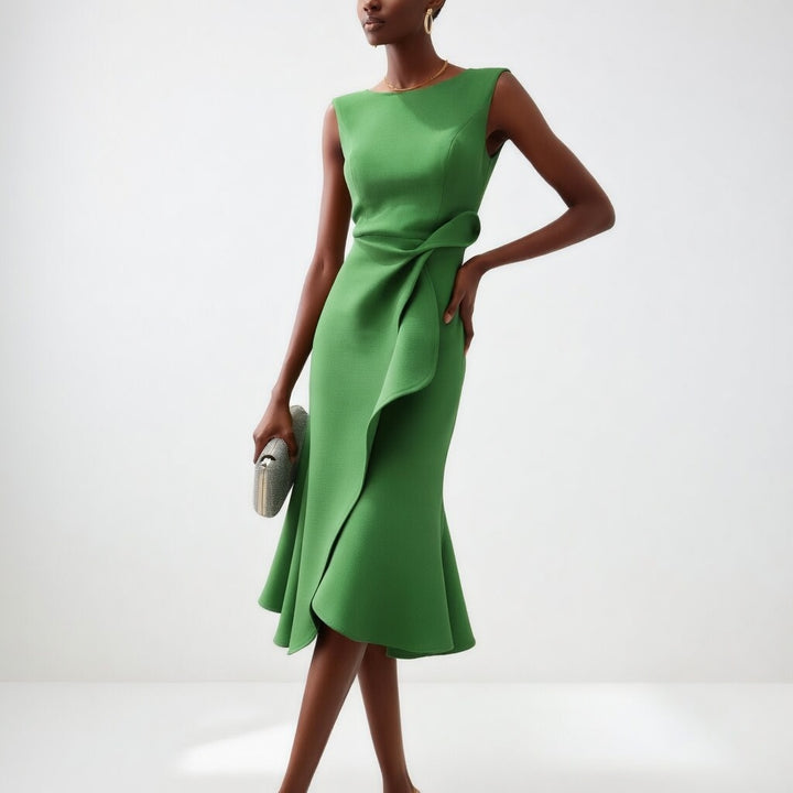 Léonise™ — Robe structurée élégance sculptante moderne