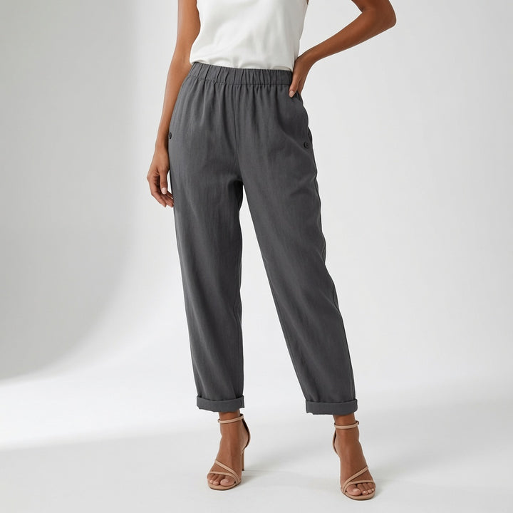 Azélyne™ — Pantalon fluide lin confort estival