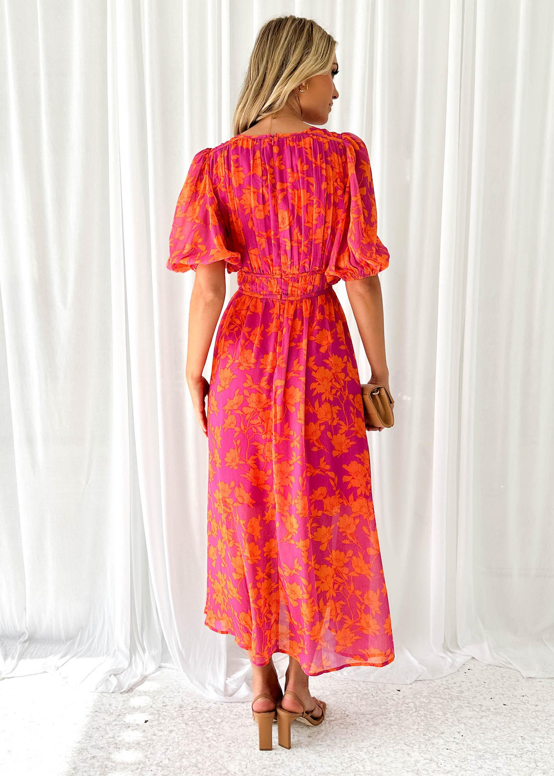 Luna™ - Robe Midi Flora Moderne