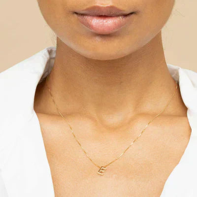Initial letter necklace of love