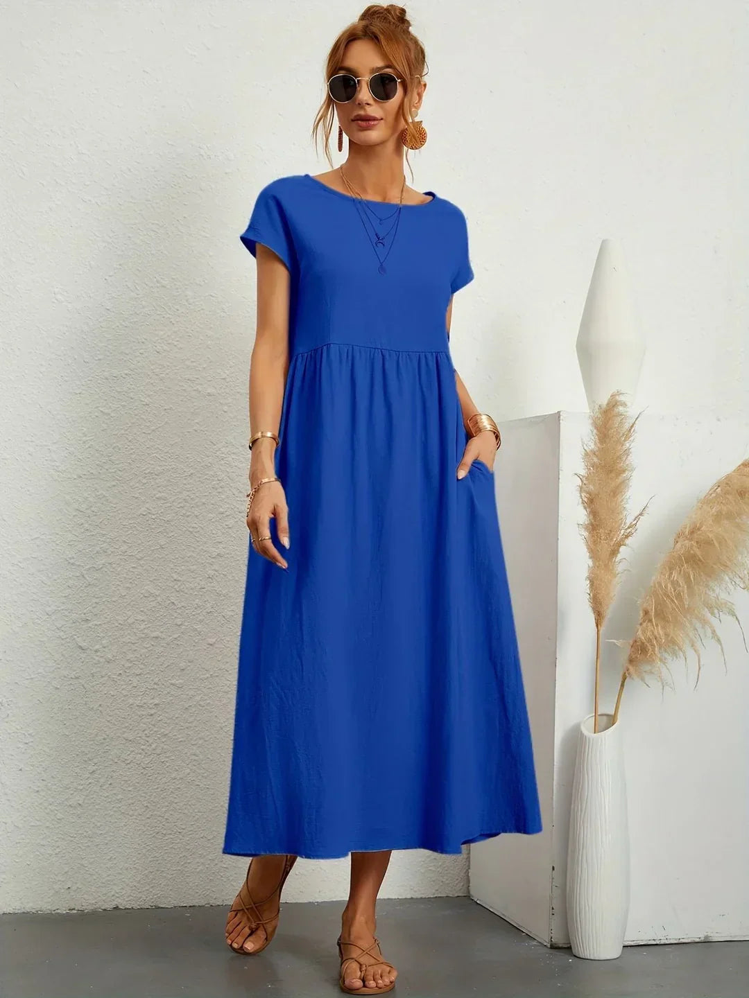 Gabrielle™ - Robe midi fluide élégance intemporelle