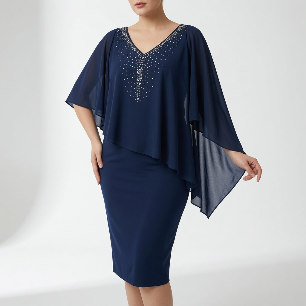 Marovelle™ — Robe élégante drapée éclat raffiné