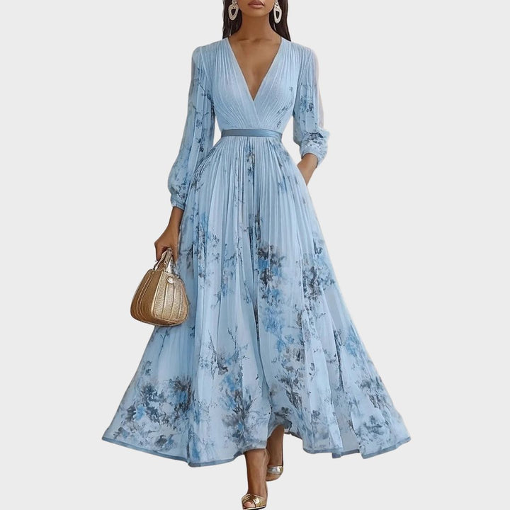 Siena™ - Robe Maxi Plissée Élégante