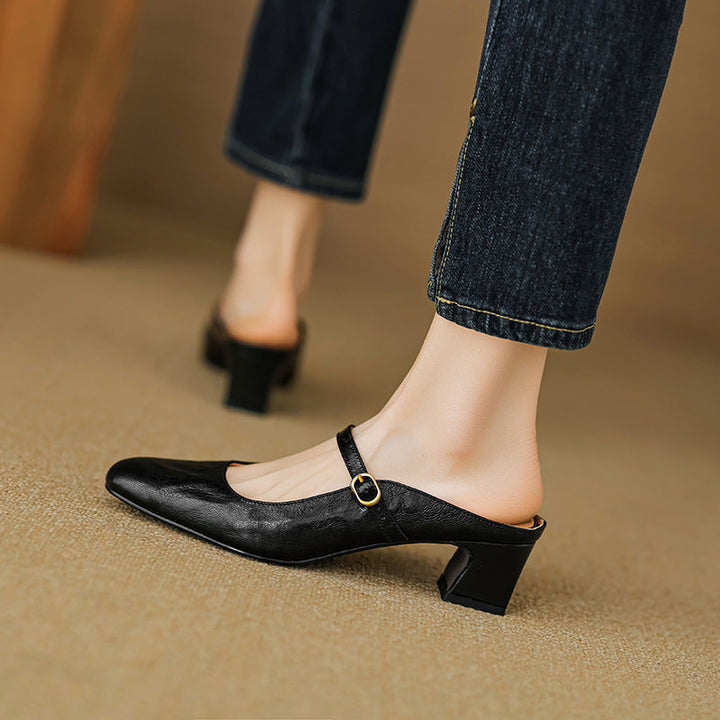 Manuela | Mules Mary Jane à Talon