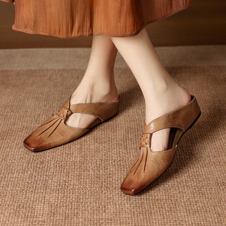 Anja | Mules avec Nœud et Bout Fermé