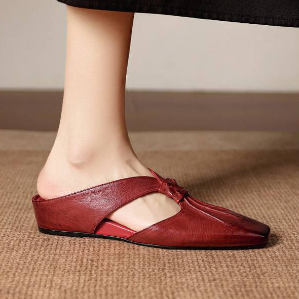 Anja | Mules avec Nœud et Bout Fermé