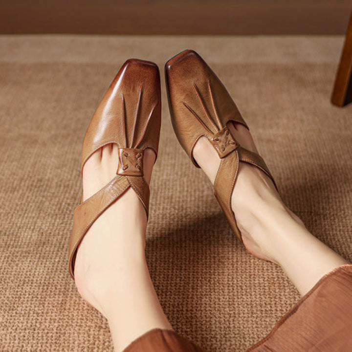 Anja | Mules avec Nœud et Bout Fermé