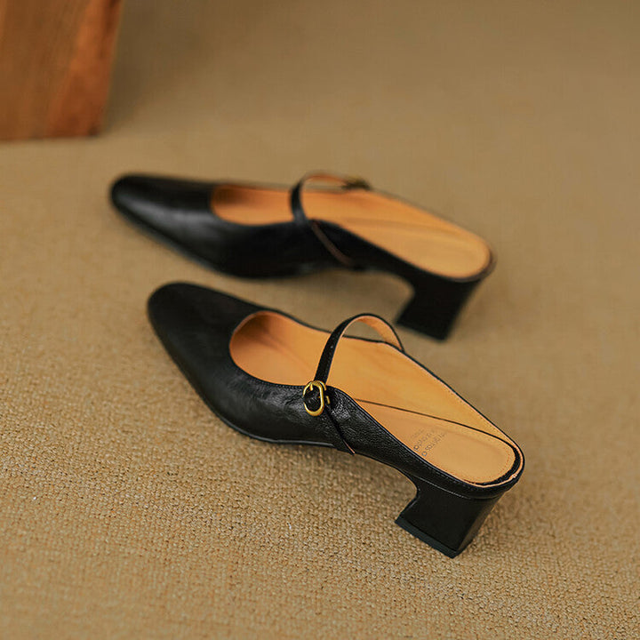 Manuela | Mules Mary Jane à Talon