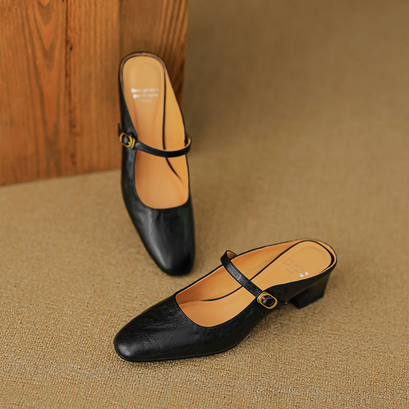 Manuela | Mules Mary Jane à Talon