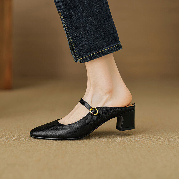 Manuela | Mules Mary Jane à Talon