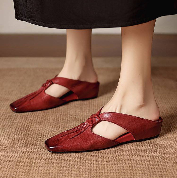 Anja | Mules avec Nœud et Bout Fermé