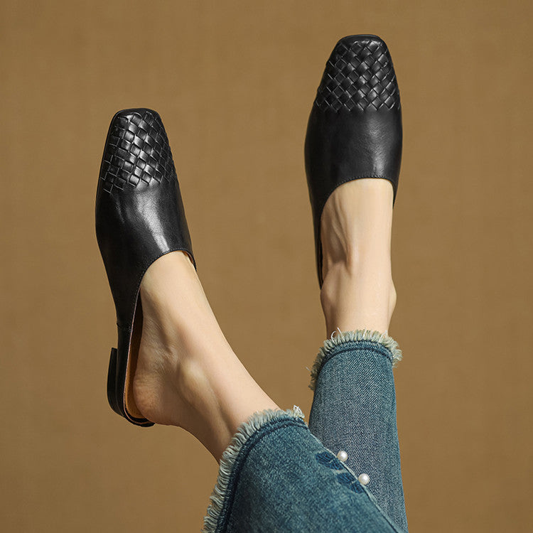 Richie | Mules Intrecciate à Pointe