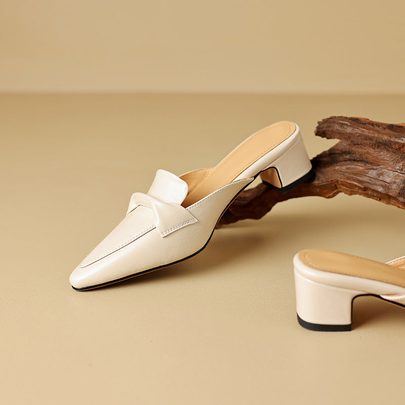 Letizia | Mules à Pointe avec Nœud