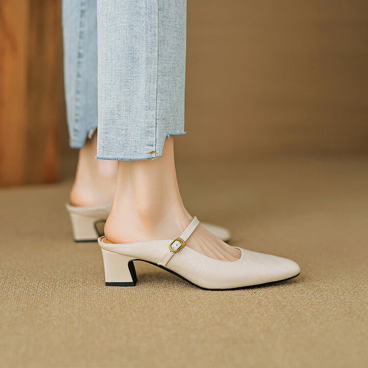 Manuela | Mules Mary Jane à Talon