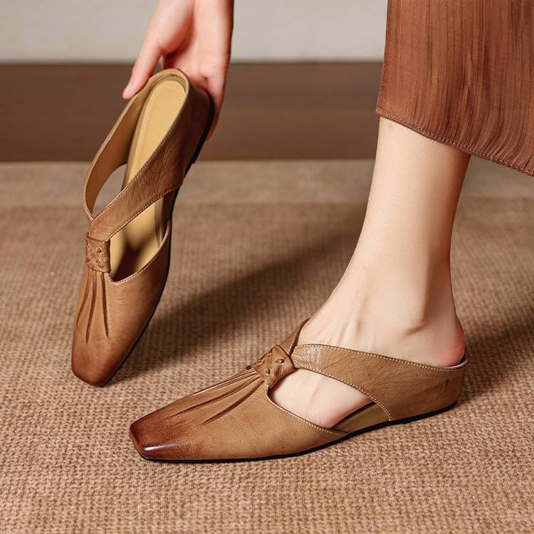 Anja | Mules avec Nœud et Bout Fermé