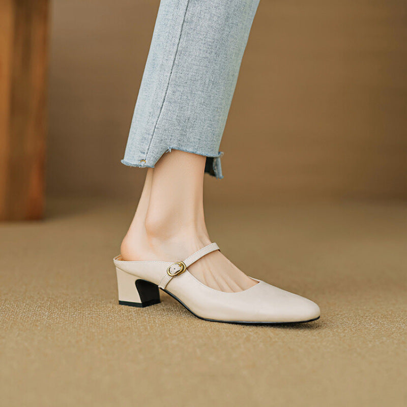 Manuela | Mules Mary Jane à Talon