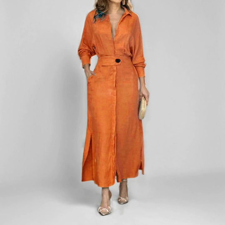 Aurélia™ — Robe longue fluide élégance naturelle