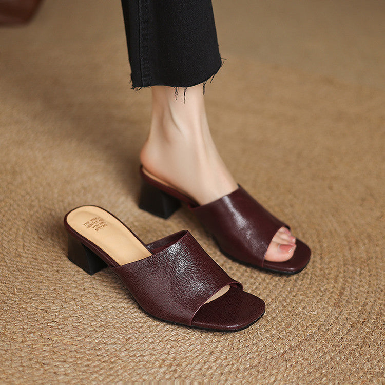 Julia | Mules Ouvertes à Talon