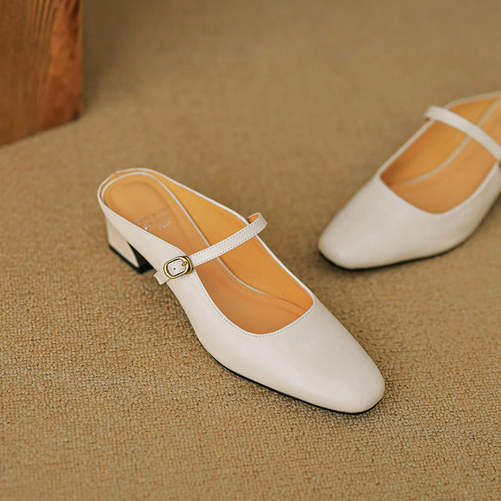Manuela | Mules Mary Jane à Talon