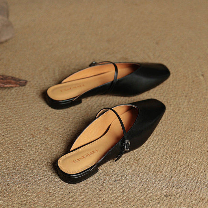 Carol | Mules Mary Jane à Bout Carré