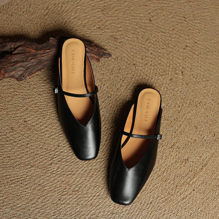 Carol | Mules Mary Jane à Bout Carré