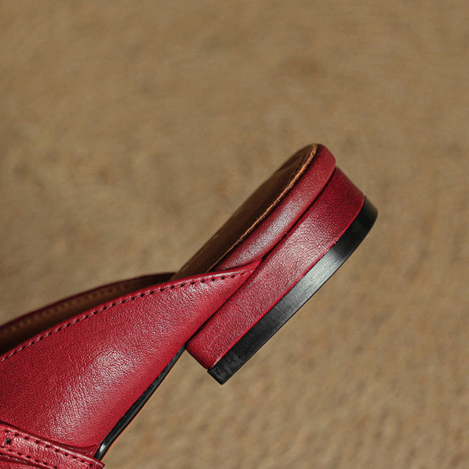 Carol | Mules Mary Jane à Bout Carré
