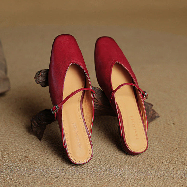 Carol | Mules Mary Jane à Bout Carré