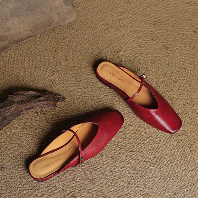Carol | Mules Mary Jane à Bout Carré