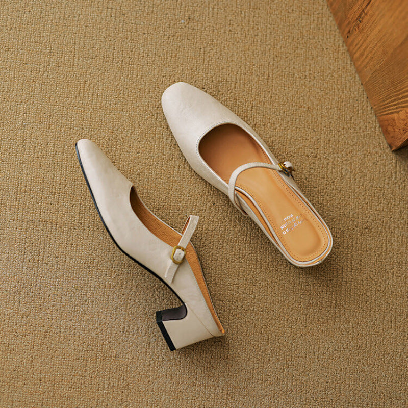Manuela | Mules Mary Jane à Talon