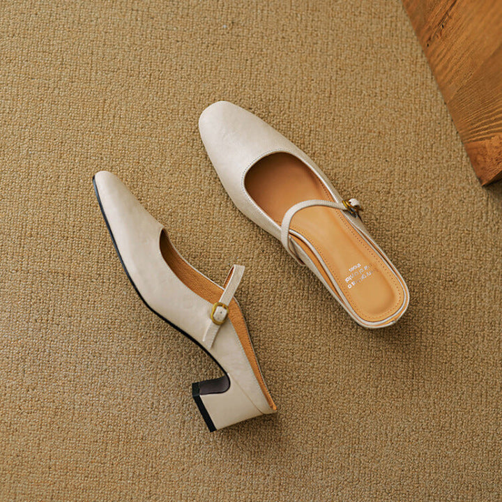 Manuela | Mules Mary Jane à Talon