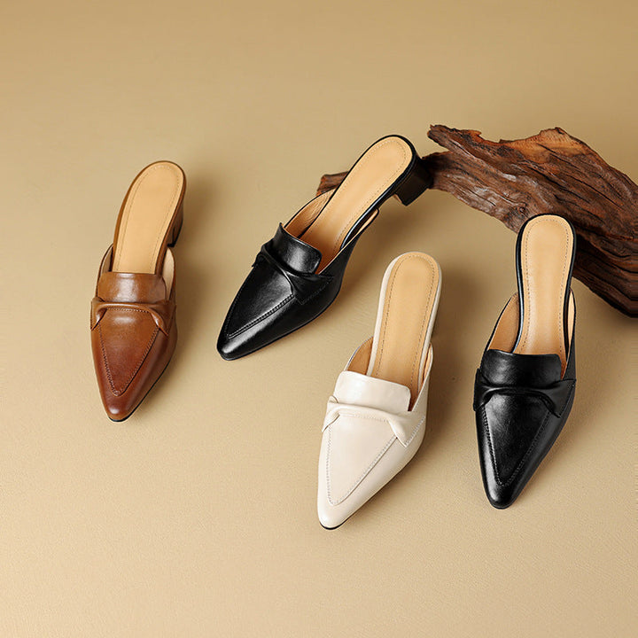 Letizia | Mules à Pointe avec Nœud
