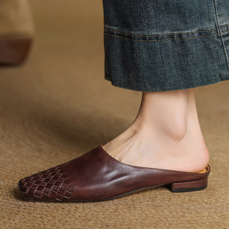 Richie | Mules Intrecciate à Pointe