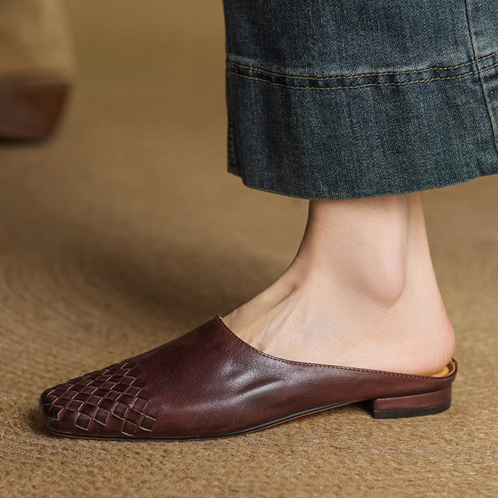 Richie | Mules Intrecciate à Pointe
