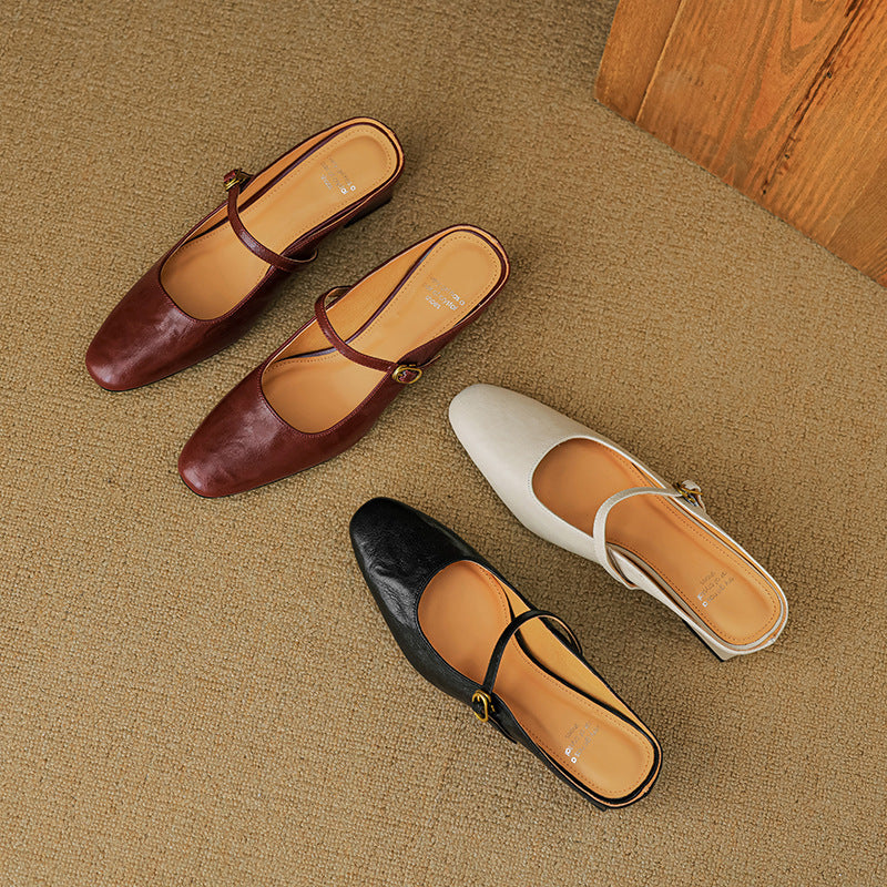 Manuela | Mules Mary Jane à Talon