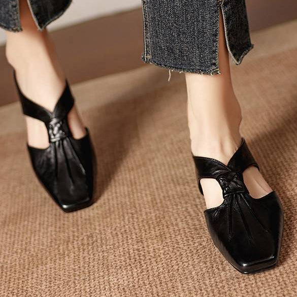 Anja | Mules avec Nœud et Bout Fermé
