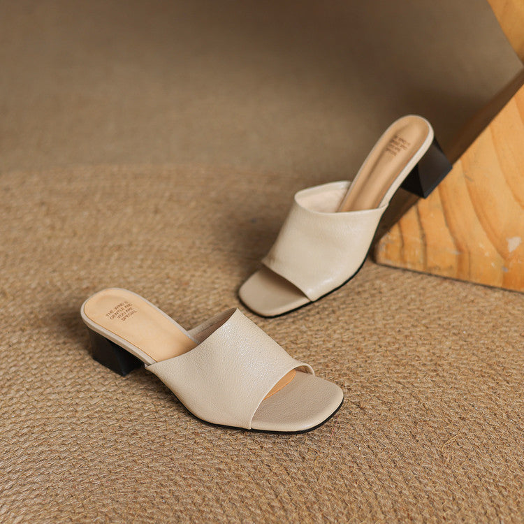 Julia | Mules Ouvertes à Talon