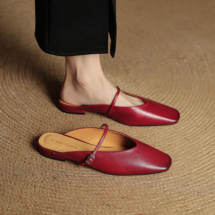 Carol | Mules Mary Jane à Bout Carré