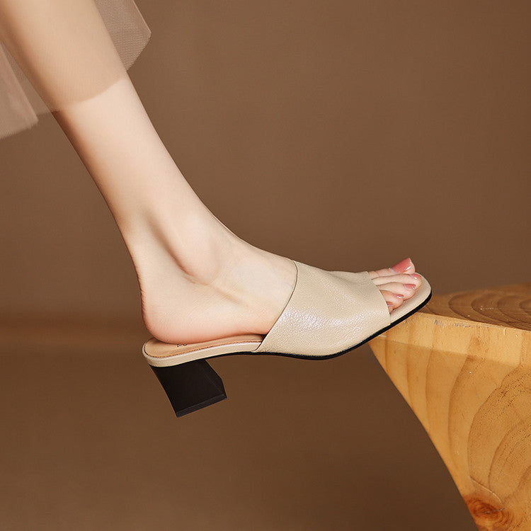 Julia | Mules Ouvertes à Talon