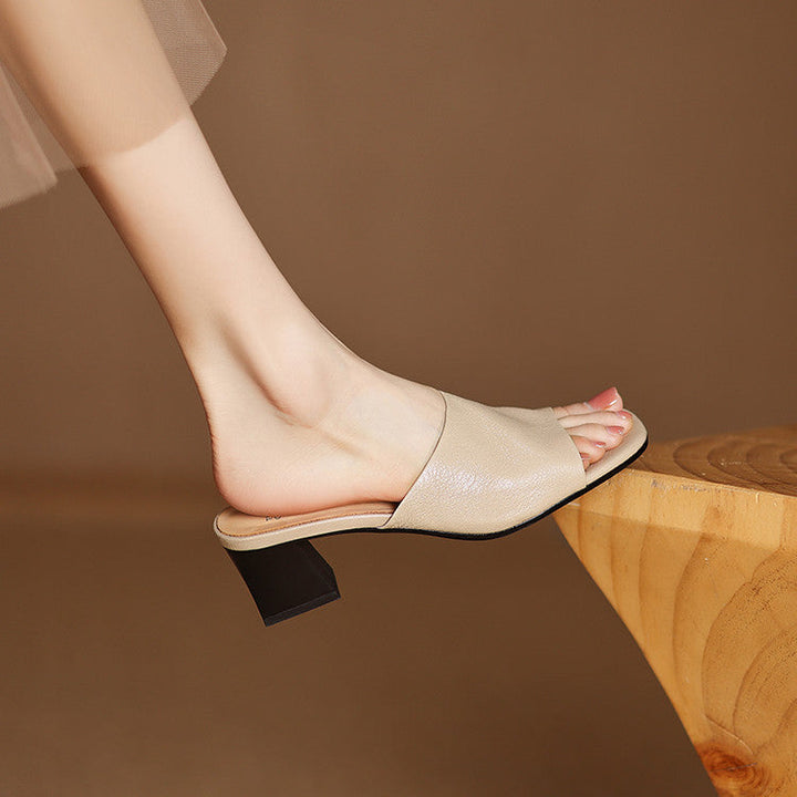 Julia | Mules Ouvertes à Talon