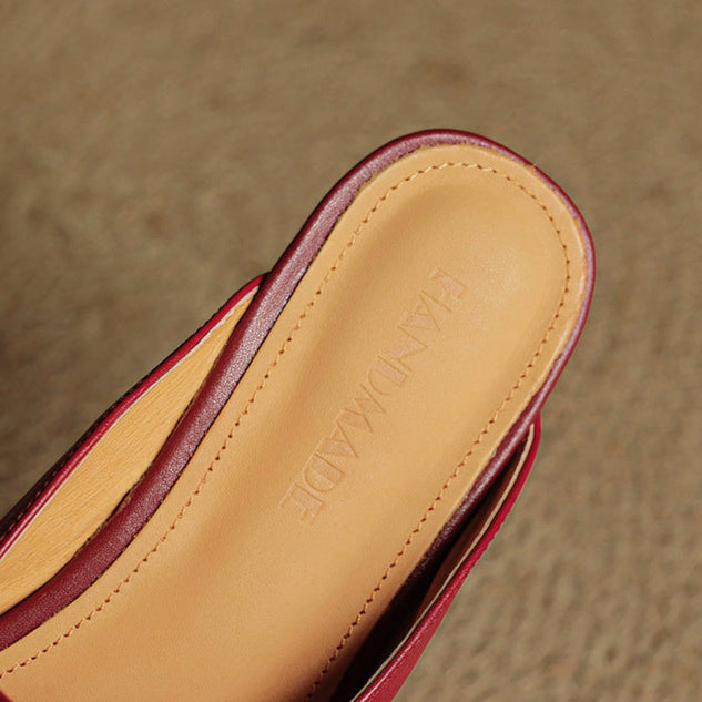 Carol | Mules Mary Jane à Bout Carré