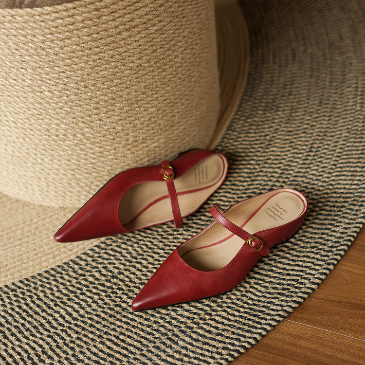 Luna | Mules Mary Jane à Pointe