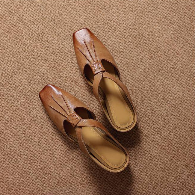 Anja | Mules avec Nœud et Bout Fermé