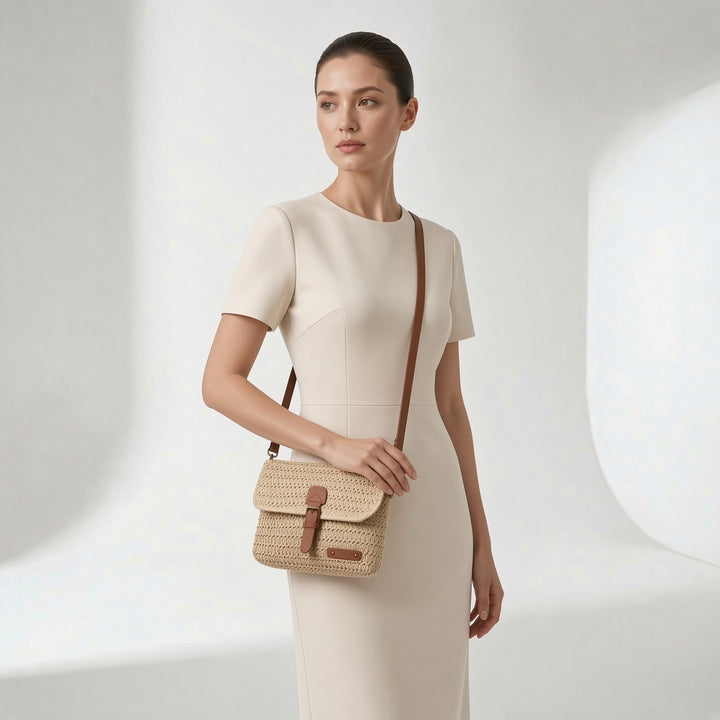 Calissia™ — Sac bandoulière tressé charme bohème