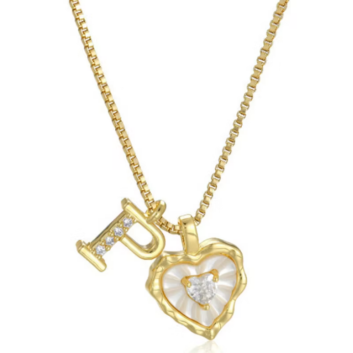 Zorélisse™ — Collier cœur initiale élégance personnalisée