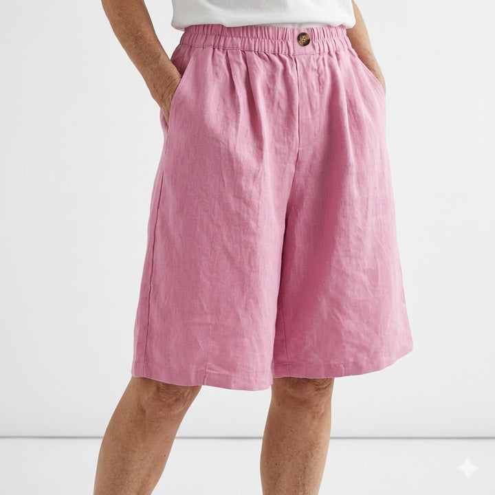 Wandeline™ — Short large taille élastique confort estival naturel