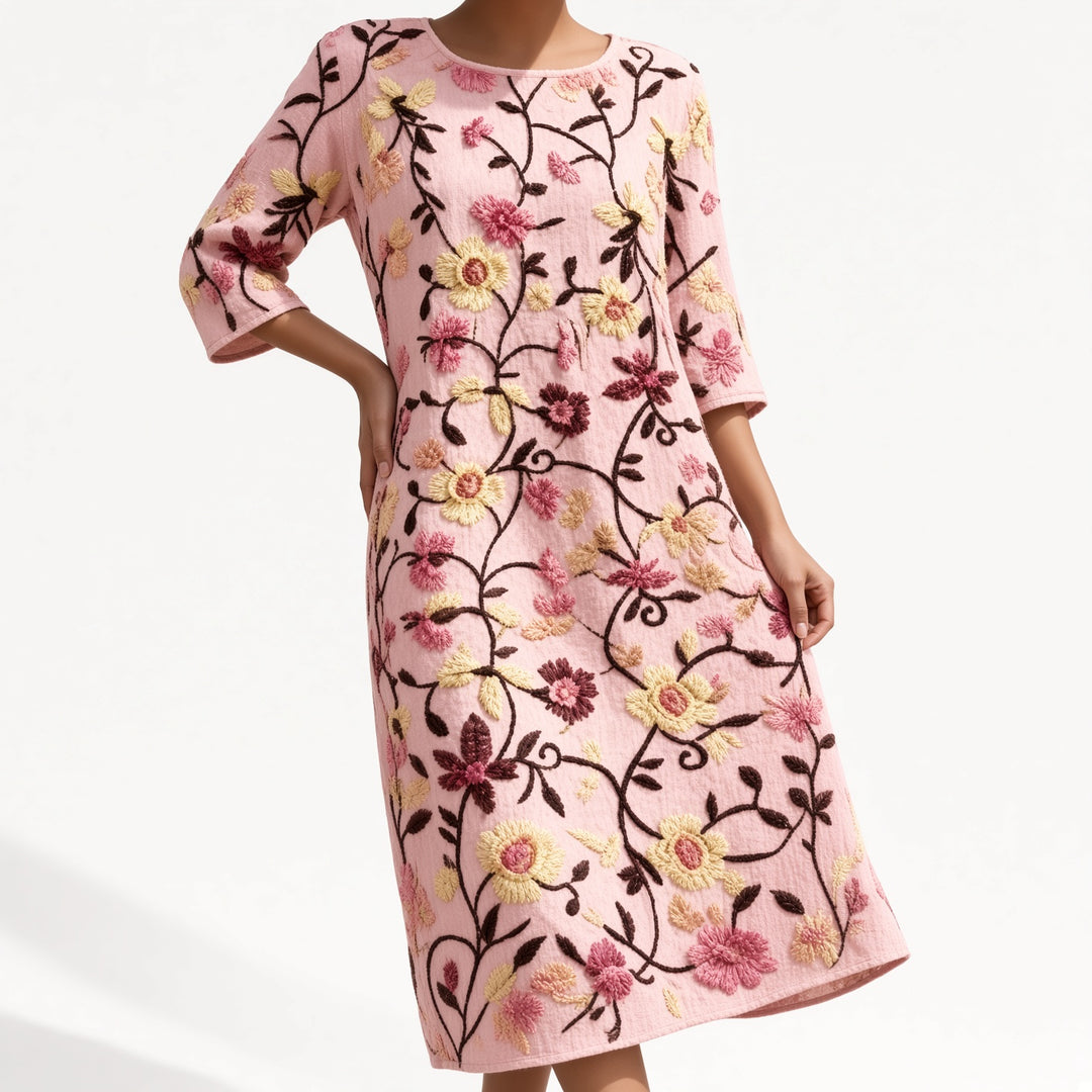 Éloravie™ — Robe brodée fluide charme estival