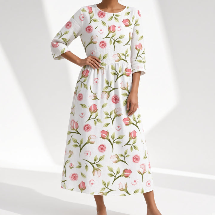 Éloravie™ — Robe brodée fluide charme estival